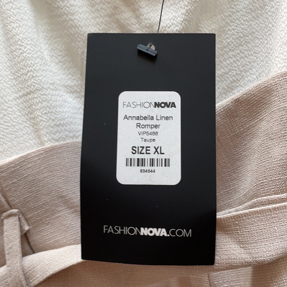 Fashion Nova Linen Romper - Picture 7 of 7